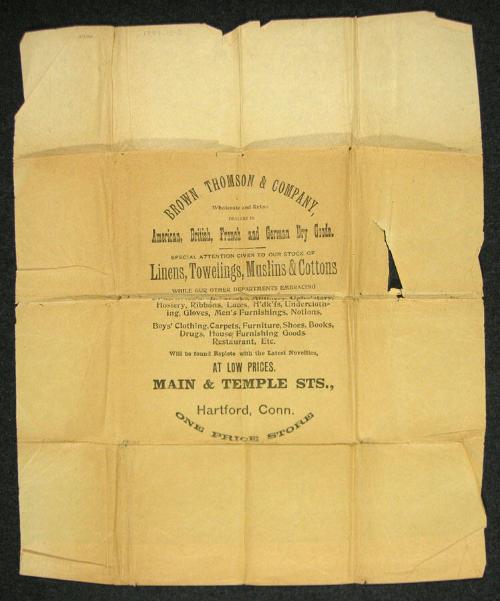 Gift of G. Fox & Co., 1949.12.2  © 2011 The Connecticut Historical Society.