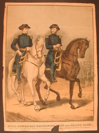 Brig. Generals Nathaniel Lyon and Franz Sigel.