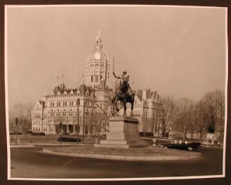 State Capitol with Lafayette Statue