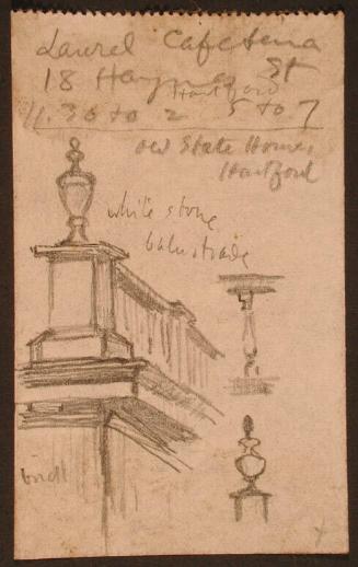 Old State House, Balustrade, Detail with Notes