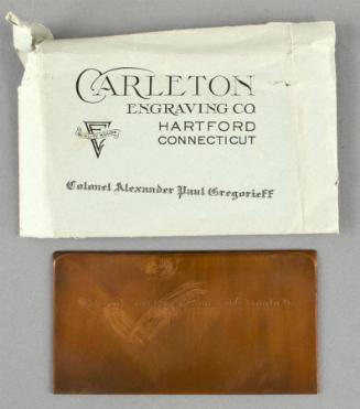 Bequest of Concordia A. Gregorieff,  2009.348.5a,b  © 2013 The Connecticut Historical Society.