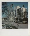 Constition Plaza with angel Christmas decorations, Hotel America or Sonesta Hotel, Hartford, Gi ...