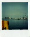 Smokestacks, probably ConEd plant in Brooklyn, with East River in foreground, Gift of the Richa ...