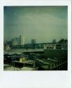 Brooklyn Bridge, with Brooklyn warehouses in foreground, Manhattan in background, Gift of the R ...