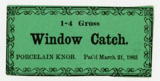 1-4 Gross Window Catch, 1975.90.5.7 © 2015 The Connecticut Historical Society