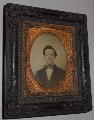 Double framed tintype of David A. Starr