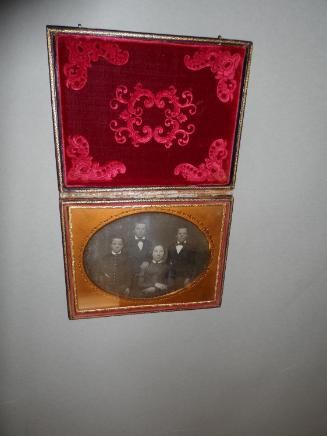 Cased ambrotype of Harriet Newell Rogers Starr and sons