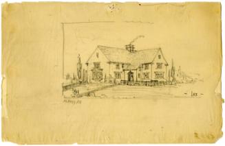 Sketch of house on Albany Avenue