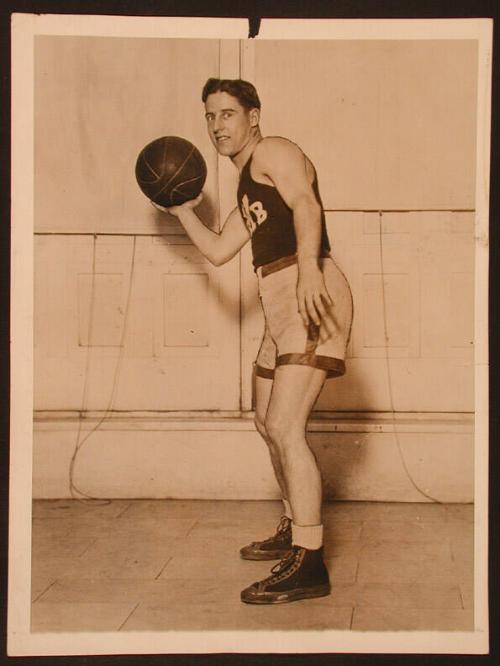 Albie Booth Holding a Basketball