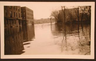 Flood Waters Near Bushnell Park, Hartford