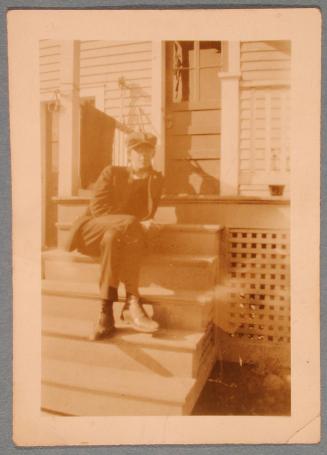 George Heck on a Porch