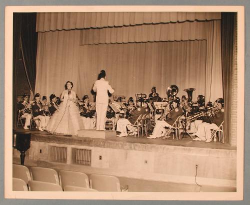 George Heck, Sphinx Temple Band, and a Singer on Stage