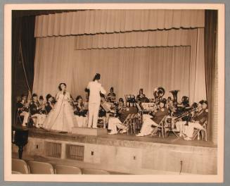 George Heck, Sphinx Temple Band, and a Singer on Stage