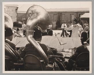George Heck Conducting Sphinx Temple Band Outdoors