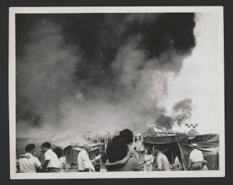 Hartford Circus Fire: People watch the burning circus tent