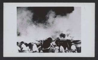 Hartford Circus Fire: People watch the burning circus tent