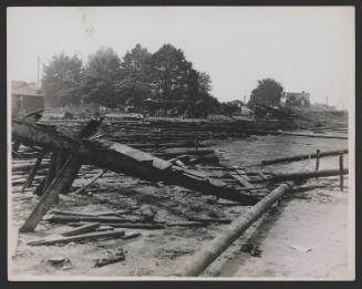 Hartford Circus Fire: Remains of Bleachers