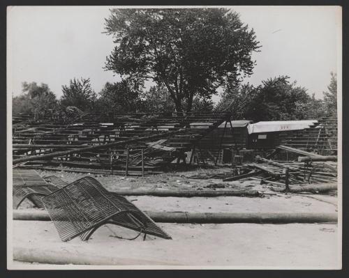 Hartford Circus Fire: Remains of Bleachers