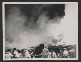 Hartford Circus Fire: People watch the burning circus tent