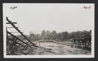 Hartford Circus Fire: Ruins of Animal Cage and Bleachers