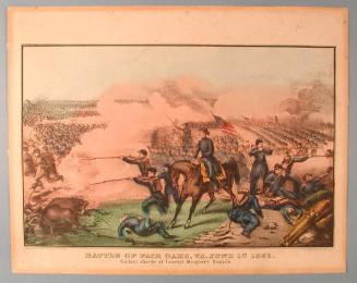 Battle of Fair Oaks, Va. June 1st. 1862.