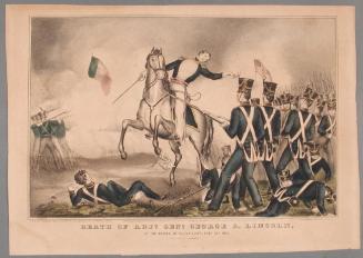 Death of Adjt. Genl. George S. Lincoln, at the Battle of Buena Vista, Feby. 23d. 1847.