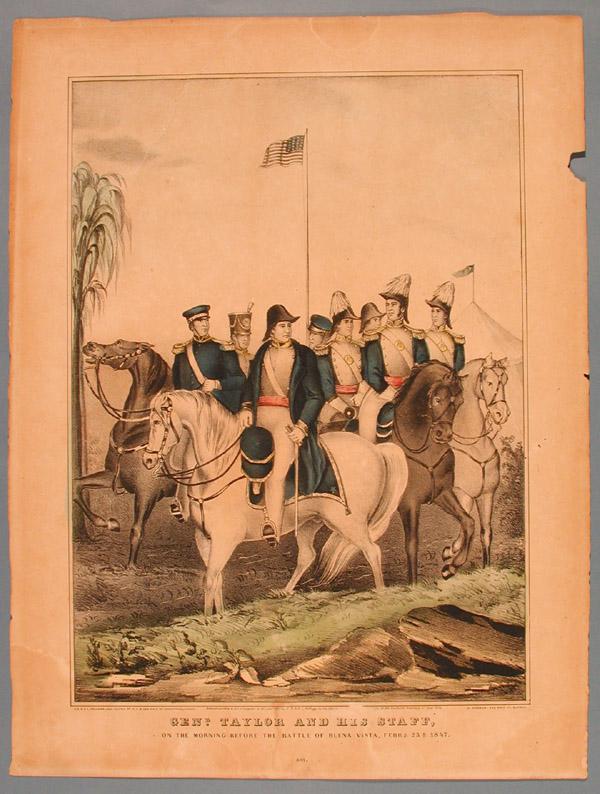 Genl. Taylor and His Staff, on the Morning Before The Battle of Buena Vista, Febry, 23d, 1847.
