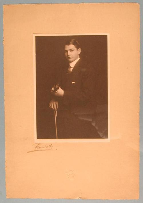 Herman J. Zahnleiter with Violin