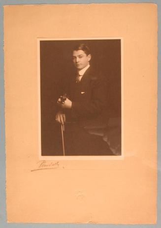 Herman J. Zahnleiter with Violin