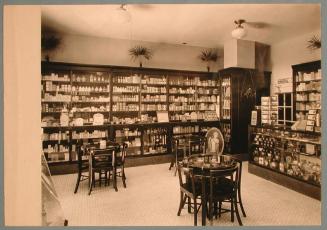 Interior of the Nathan Hale Pharmacy, Willimantic