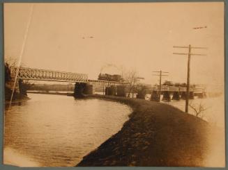 Train Crossing a Bridge in Windsor Locks Area