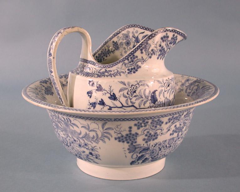 Washbowl with pitcher