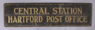 Central Station Hartford Post Office Sign
