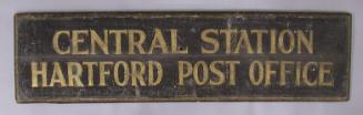 Central Station Hartford Post Office Sign