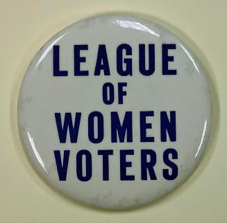 Inventory photograph, Gift of the League of Women Voters of Connecticut, 2021.21.1, Connecticut ...