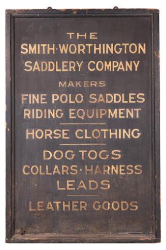 Gift of the Smith-Worthington Saddlery Co., 2021.22.1, Connecticut Historical Society, No Known ...