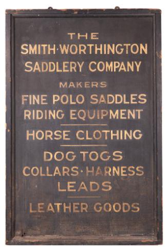 Gift of the Smith-Worthington Saddlery Co., 2021.22.1, Connecticut Historical Society, No Known ...