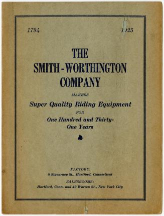 Gift of the Smith-Worthington Saddlery Co., 2021.22.17, Connecticut Historical Society, No Know ...