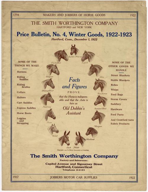 Gift of the Smith-Worthington Saddlery Co., 2021.22.25, Connecticut Historical Society, No Know ...