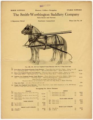 Gift of the Smith-Worthington Saddlery Co., 2021.22.26, Connecticut Historical Society, No Know ...