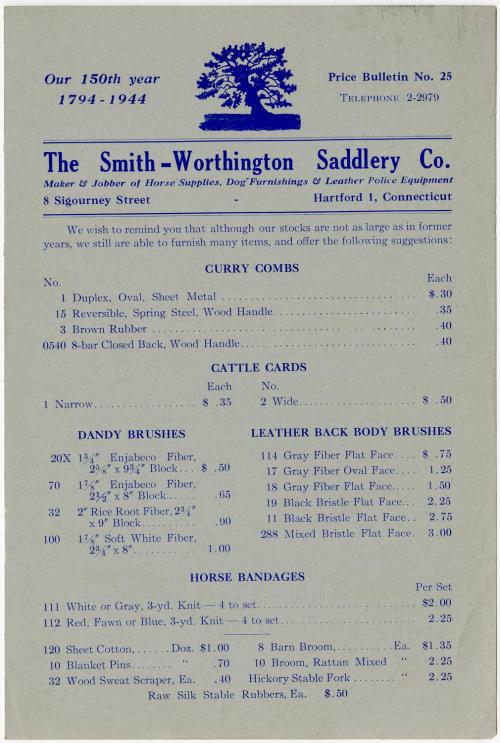 Gift of the Smith-Worthington Saddlery Co., 2021.22.27, Connecticut Historical Society, No Know ...
