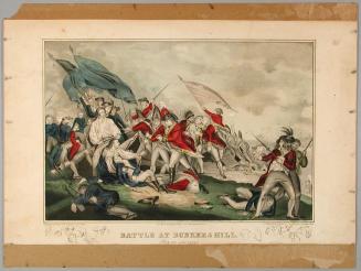 Battle at Bunkers Hill. (Near Boston)