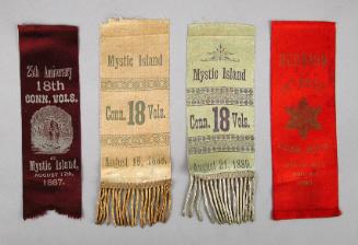 18th Connecticut Volunteer Infantry Civil War Reunion Ribbons