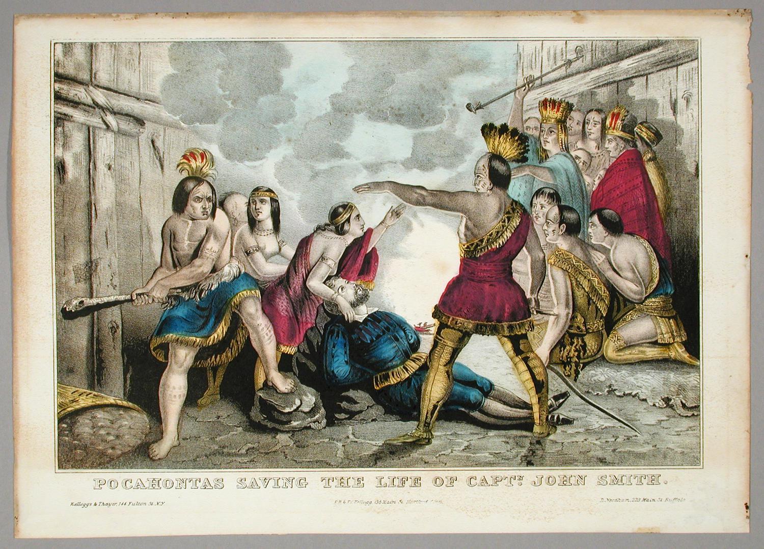 Captain John Smith is Saved by Pocahontas, 1608