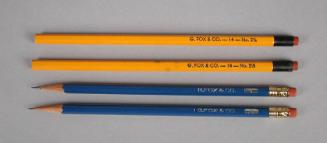 Pencils in accession number order from top to bottom.