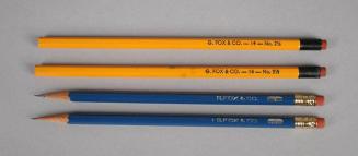 Pencils in accession number order from top to bottom.