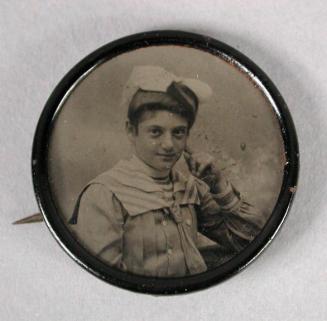Pin with Portrait of Beatrice Fox Auerbach