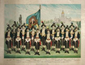 Staff and Officers of the Putnam Phalanx A.D. 1883.