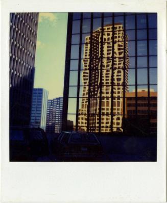 CityPlace reflected in what is probably Constitution Plaza building, Hartford. Gift of the Rich…