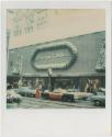 Sage-Allen department store sign in winter, with clock, Hartford, Gift of the Richard Welling F…